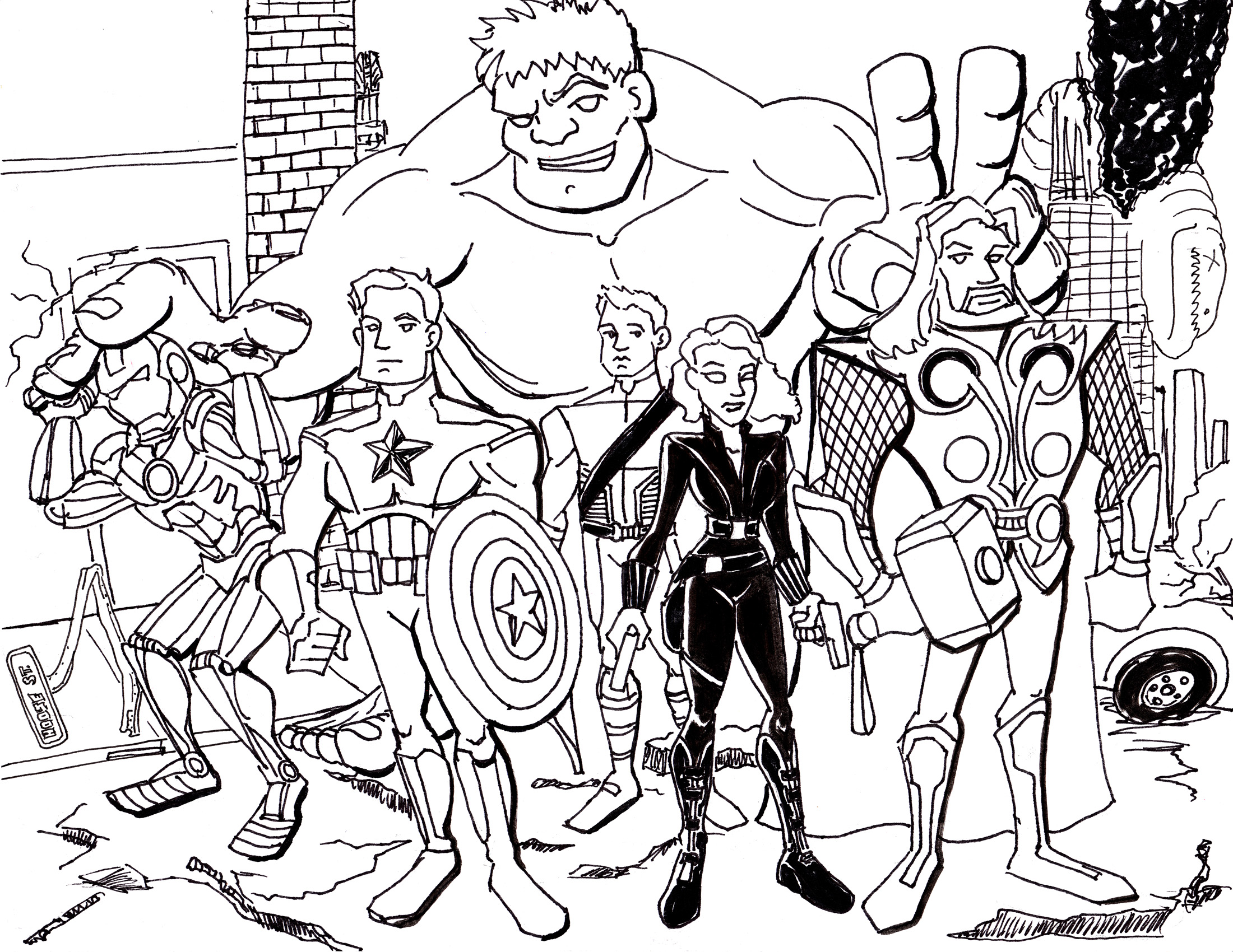 Avengers coloring pages