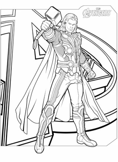 Updated avengers coloring pages