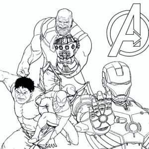 Avengers coloring pages printable for free download