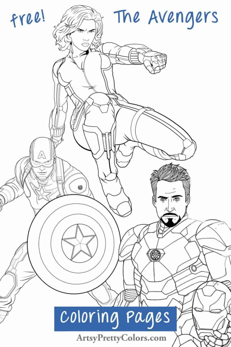 Avengers coloring pages for free