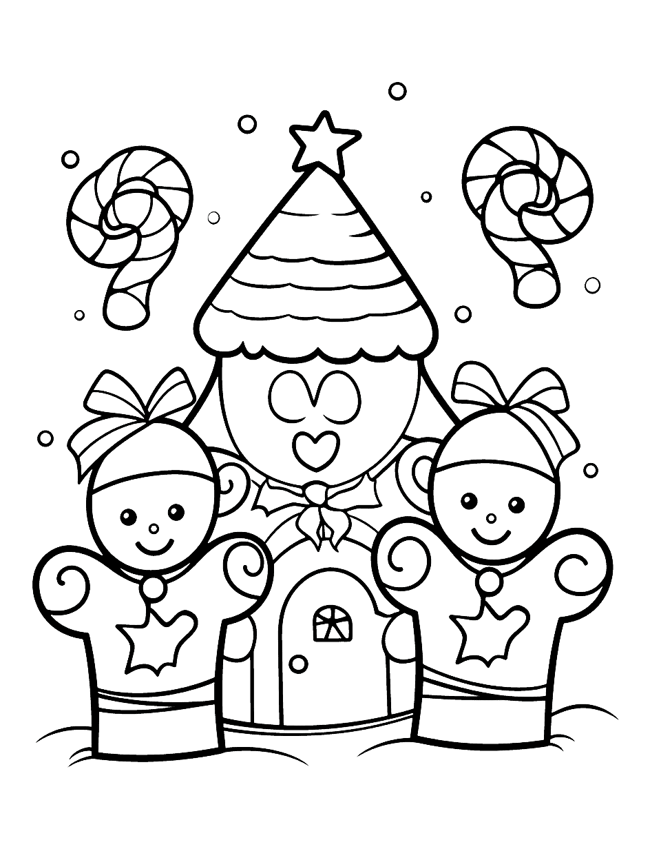 Christmas coloring pages free printable sheets