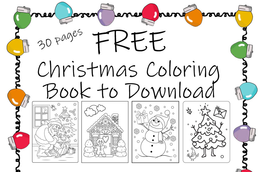 Free christmas coloring book coloring pages for christmas