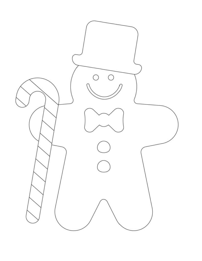 Free printable easy cute christmas coloring pages