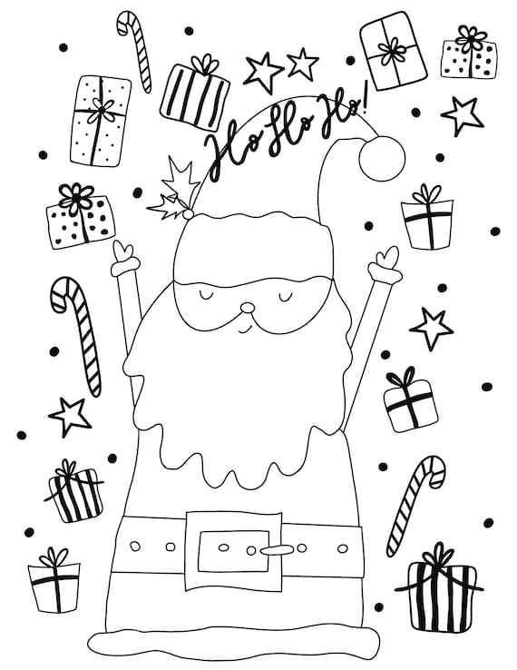 Christmas coloring christmas activities kids christmas coloring page easy to color printable download and print digital coloring page download now