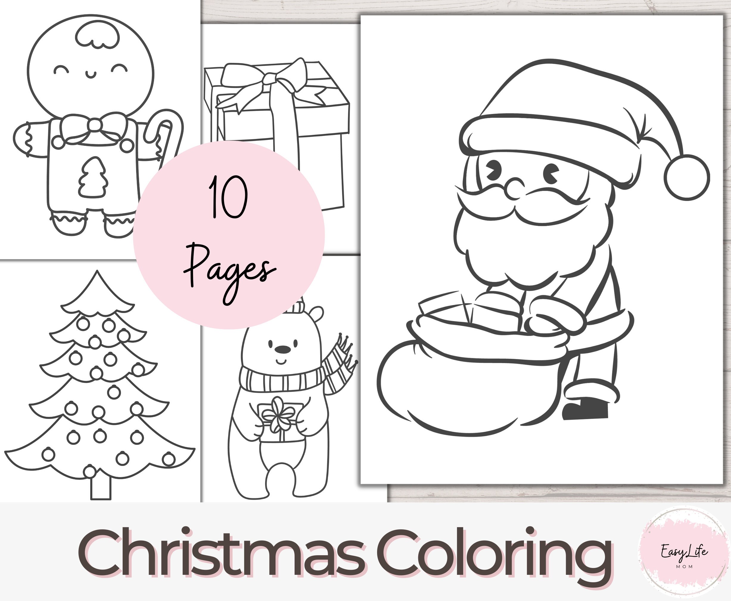 Christmas coloring christmas coloring pages prek worksheets holiday printable coloring pages santa coloring page vpk homeschool