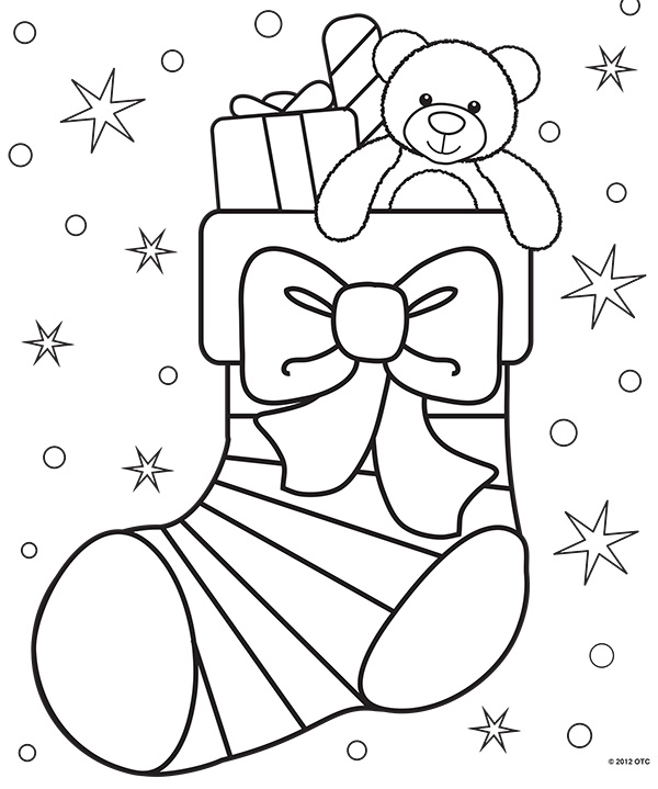 Free christmas coloring pages for adults and kids