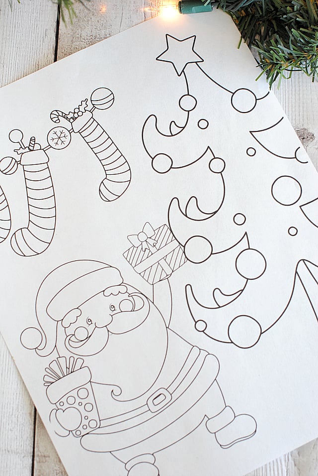 Free printable christmas coloring pages