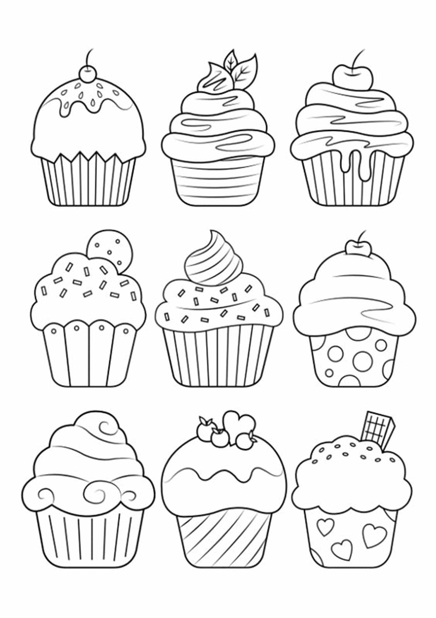 Free easy to print cute coloring pages