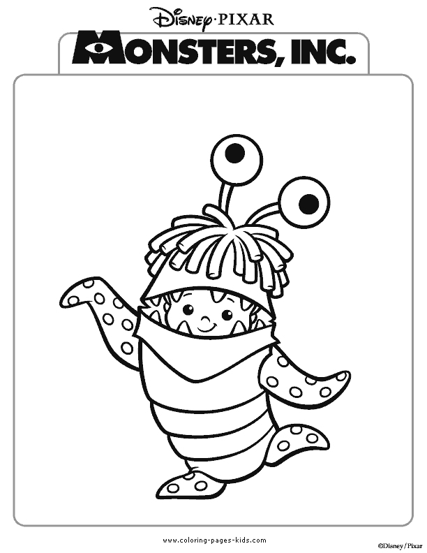 Monsters inc coloring pages