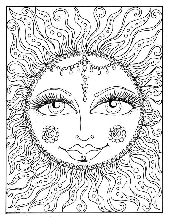 Easy coloring pages for adults