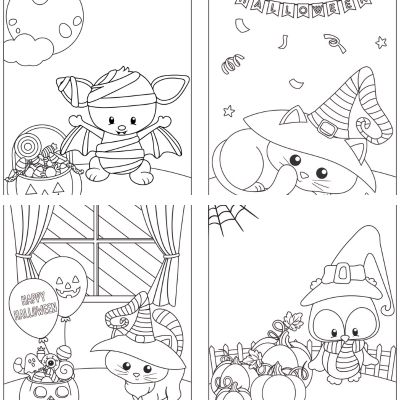 Halloween coloring pages free