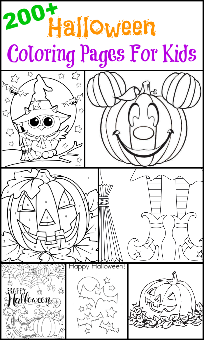 Free halloween coloring pages for kids