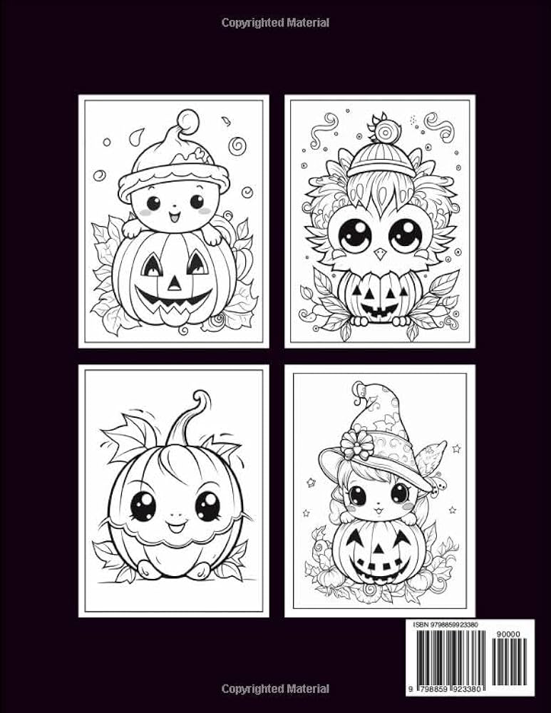 Large print halloween coloring book for adults easy autumn halloween coloring book for adults and seniors featuring animals skulls pumpkins fall designs for stress relief and relaxation coloring book