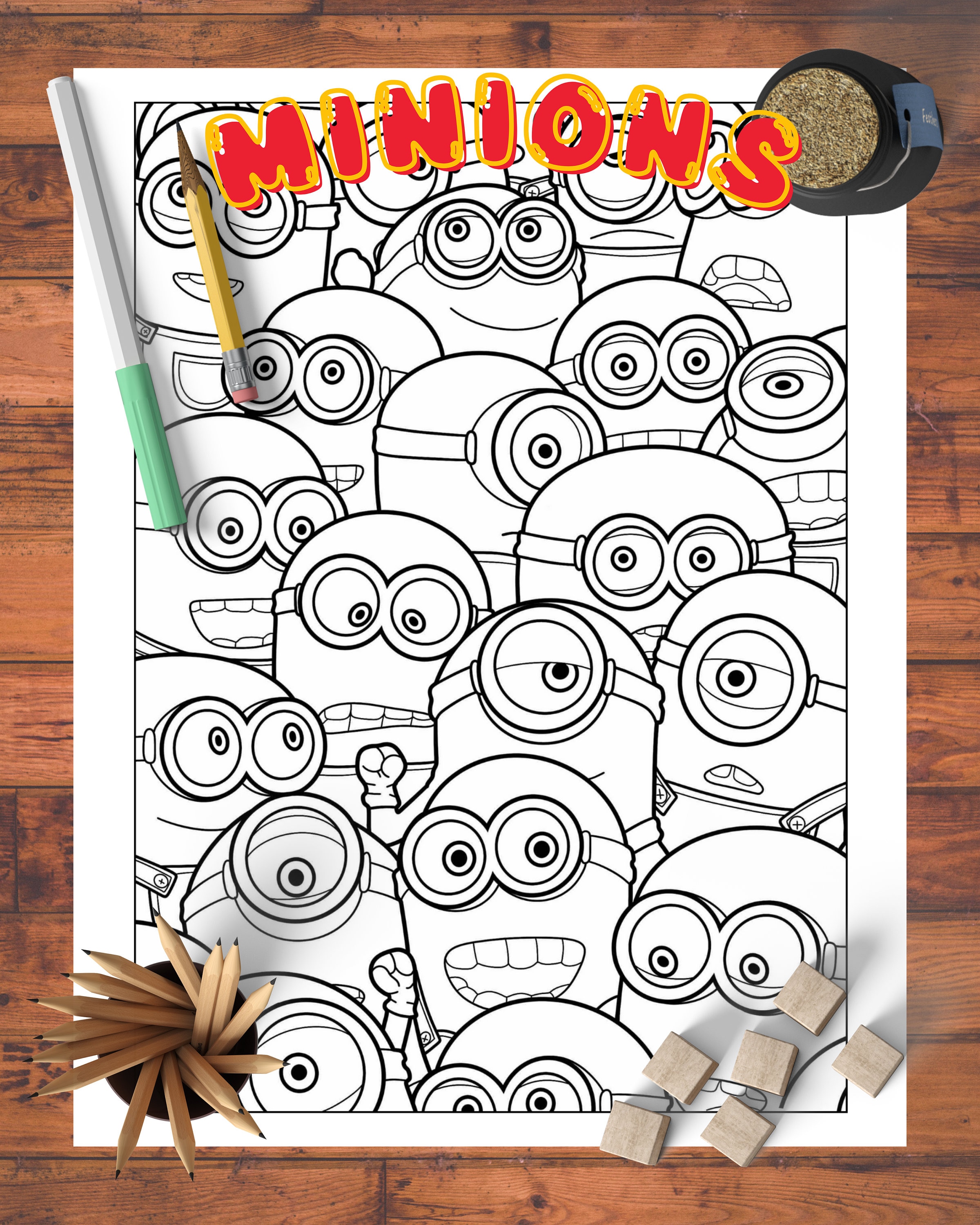 Minion coloring page