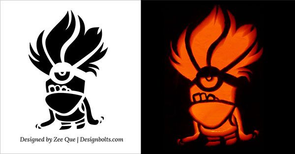 Best free minion pumpkin carving stencils patterns ideas for kids minion pumpkin carving halloween pumpkin carving stencils minion stencil