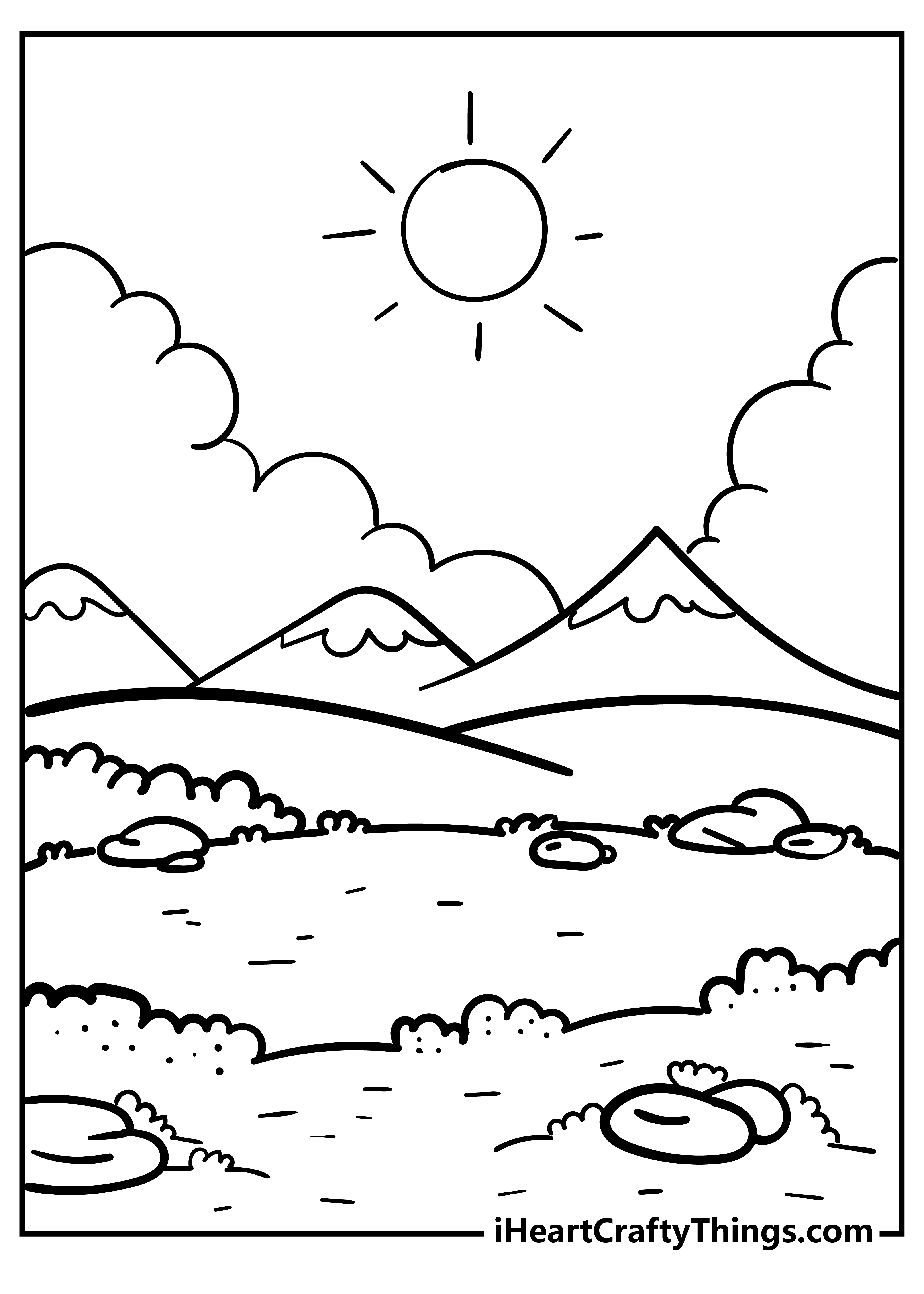 Nature coloring pages free printables