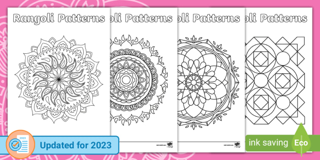 Rangoli pattern templates diwali resources