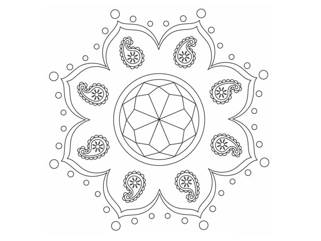 Free printable rangoli coloring pages for kids pattern coloring pages rangoli designs with dots printable coloring pages