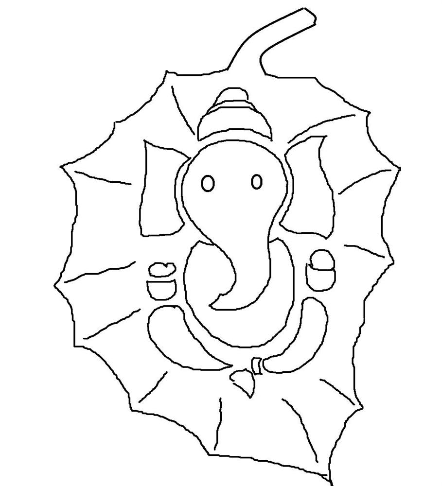 Rangoli design coloring printable page for kids