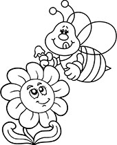 Spring coloring pages pictures