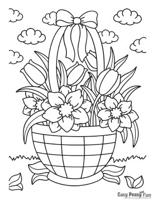 Flower coloring pages