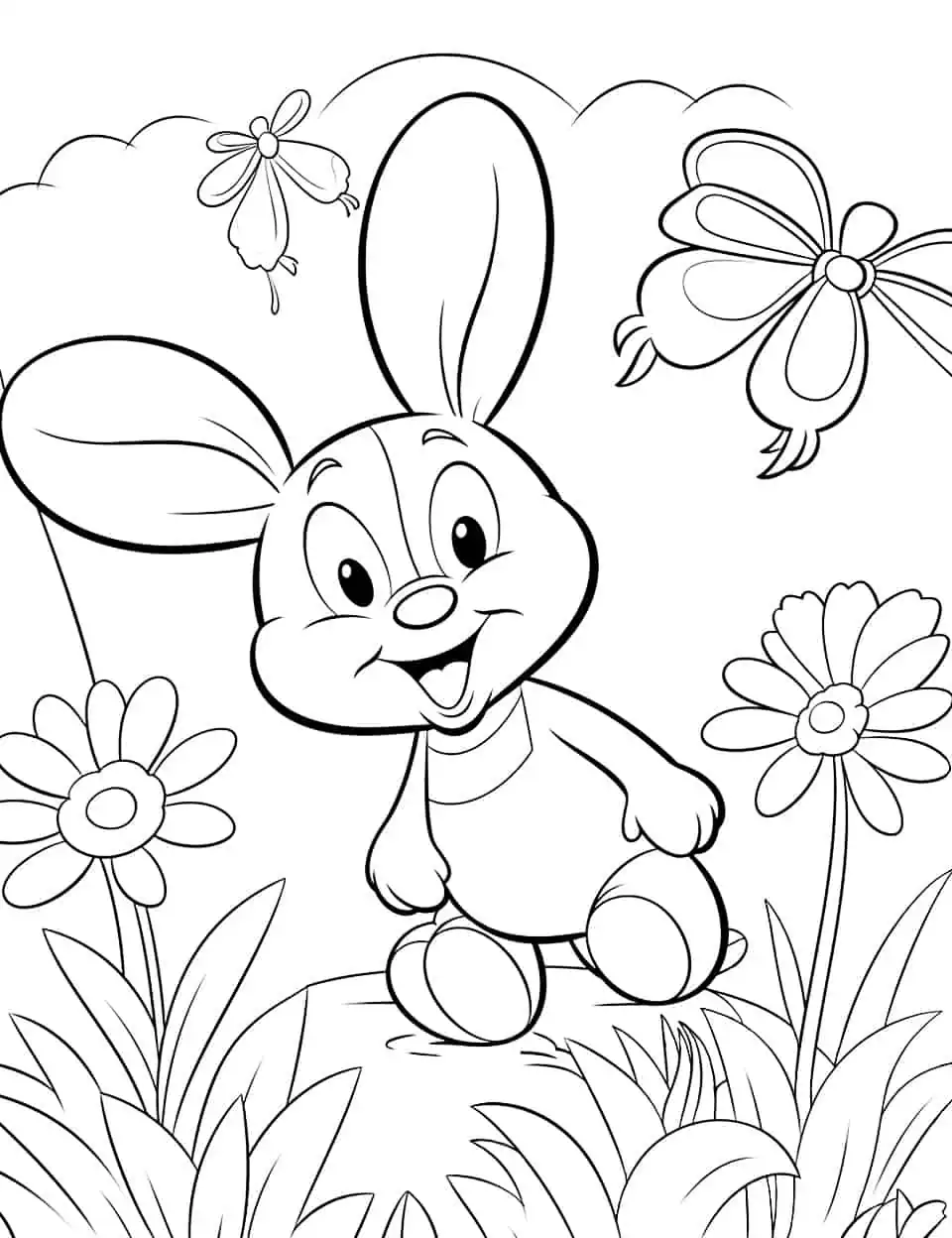 Spring coloring pages free printable sheets