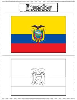 South aamerica flags coloring pages for kids printables by b l emma