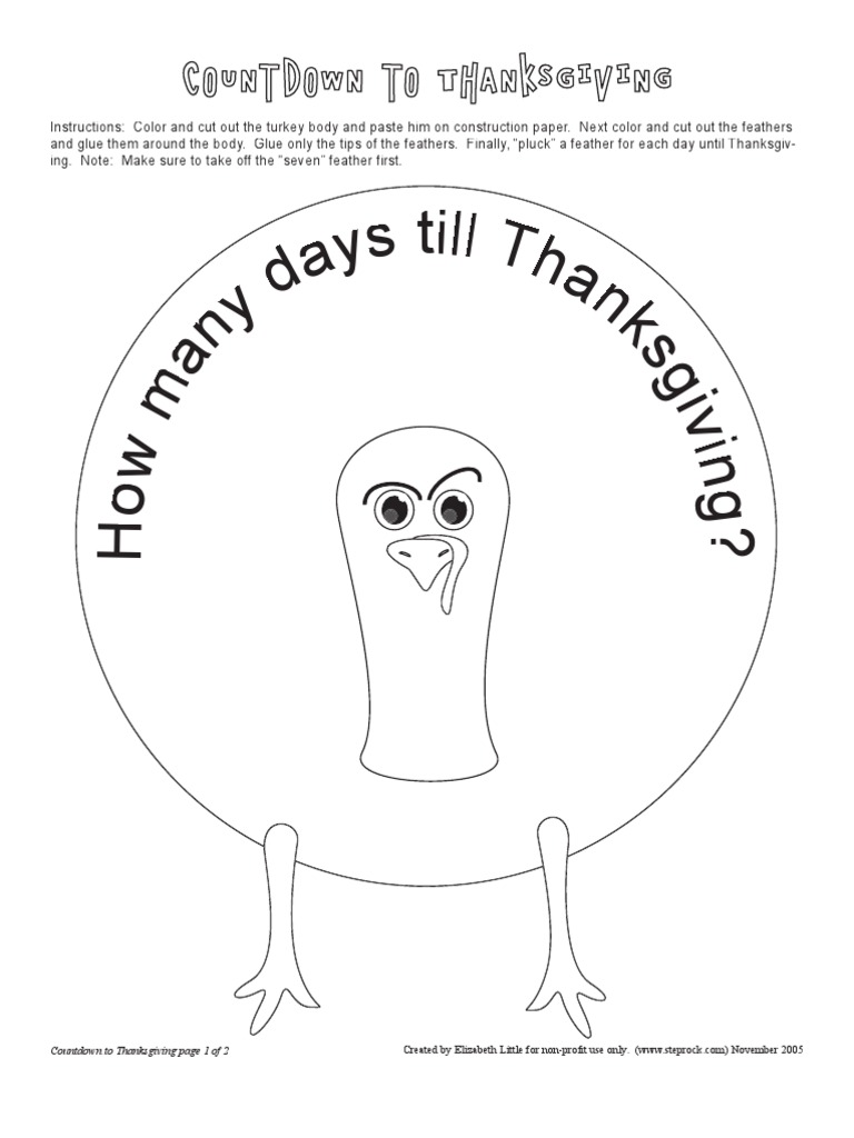 Countdown to thanksgiving pdf