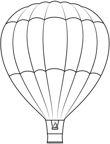 Hot air balloon printable template free printable papercraft templates