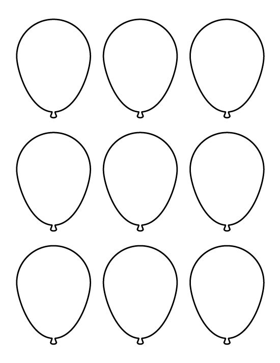 Printable small balloon template small balloons balloon template printable patterns