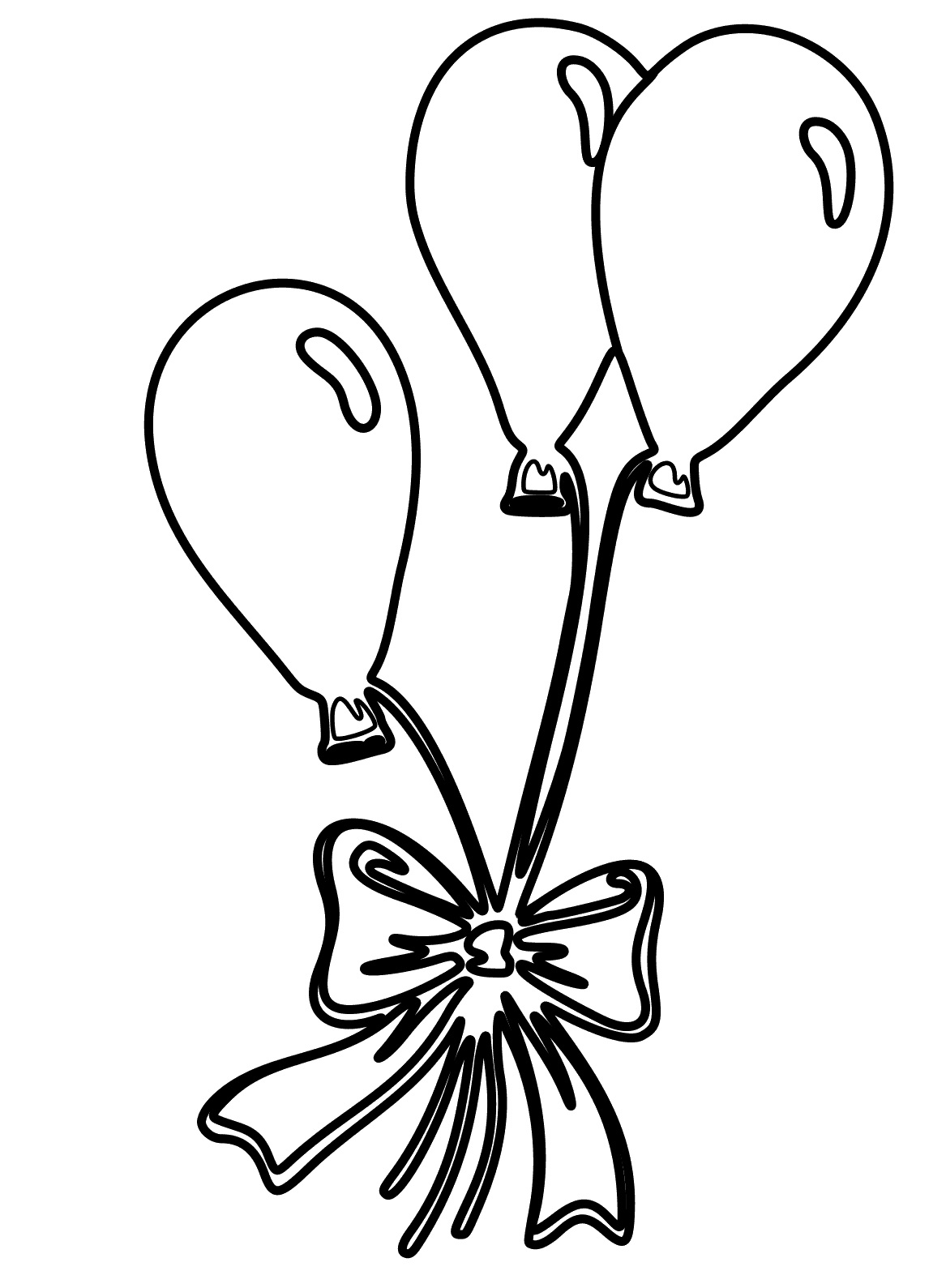 Balloon coloring pages