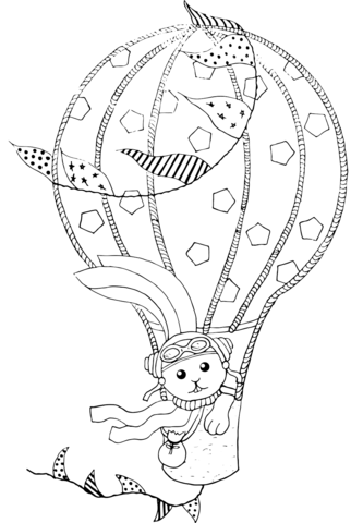 Hot air balloons coloring pages free coloring pages