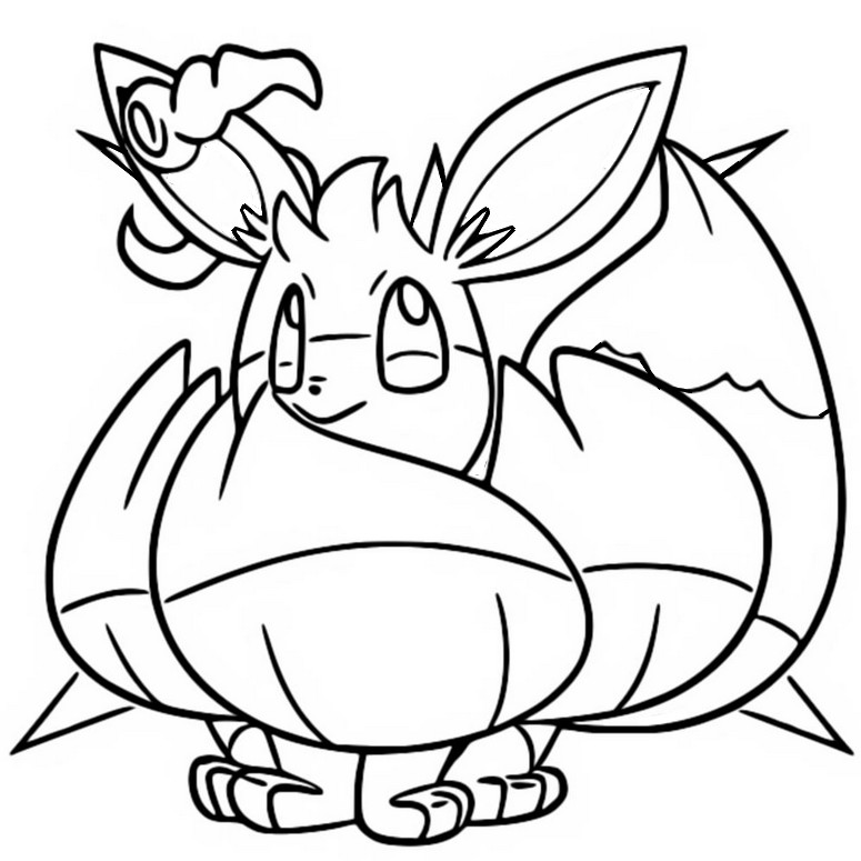 Coloring pages pokãmon eevee