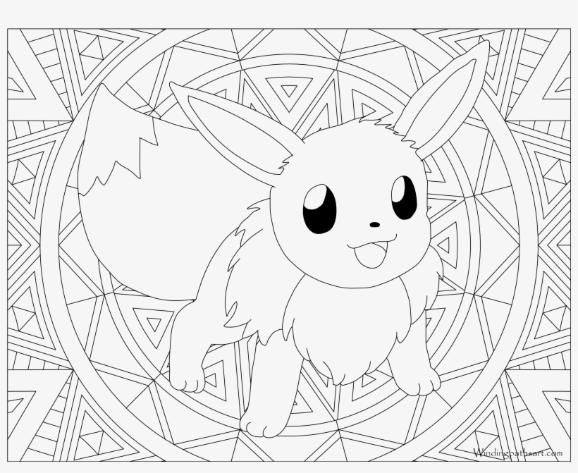 Eevee coloring page free printable pages in