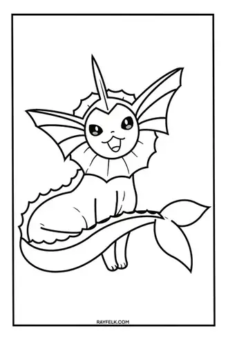 Pokemon eevee evolutions coloring pages free printable pdfs