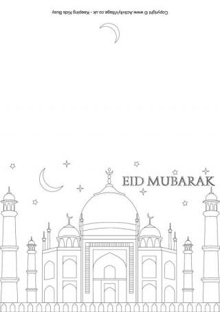 Eid mubarak louring card