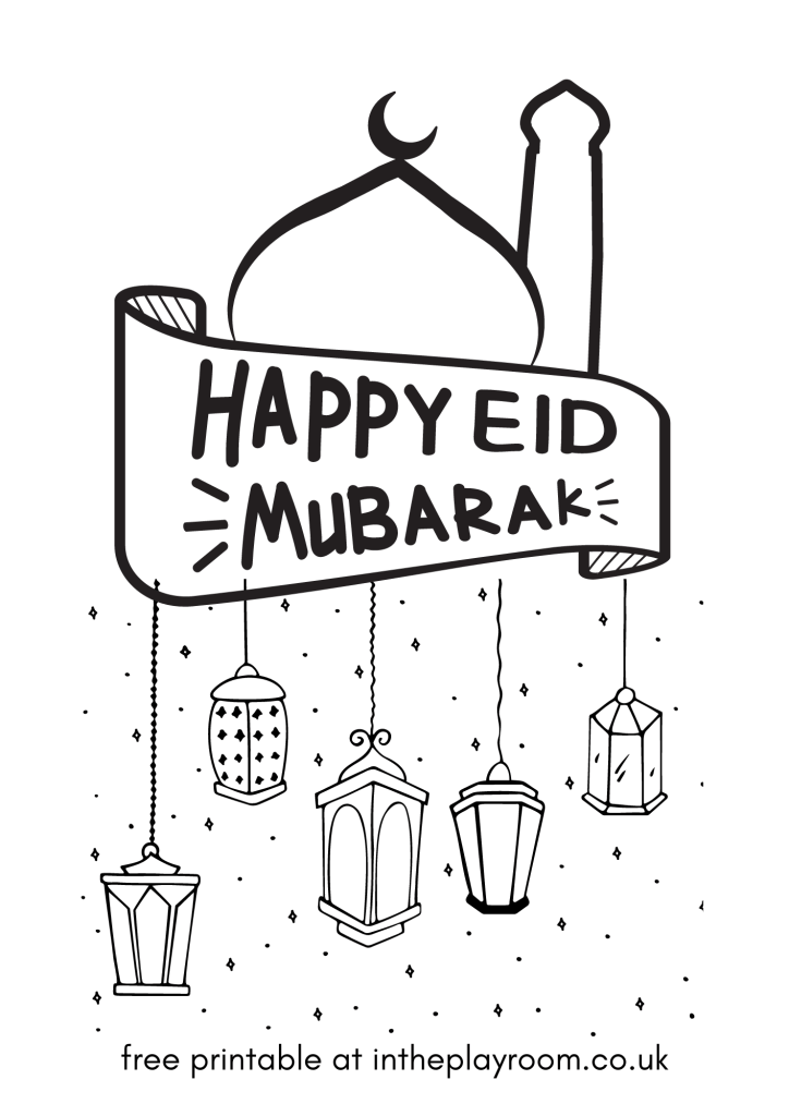 Free printable eid loring pages for kids