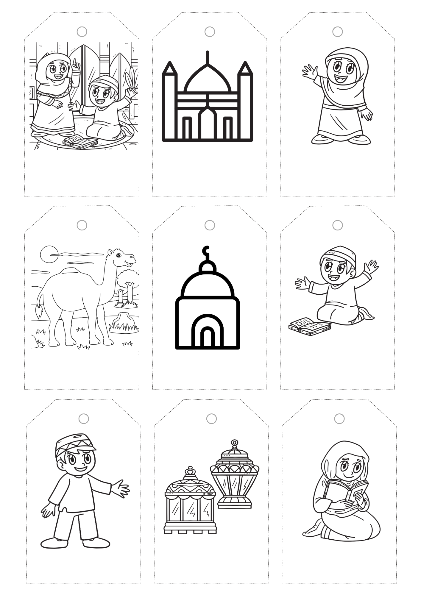 Free eid mubarak printables and cards for kids