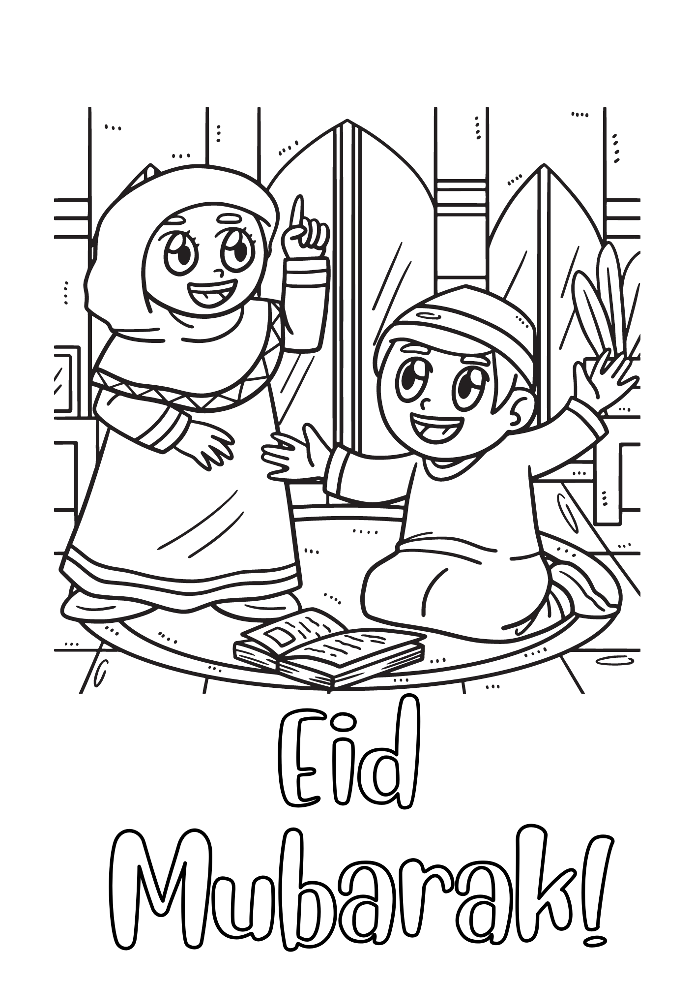 Free eid mubarak printables and cards for kids