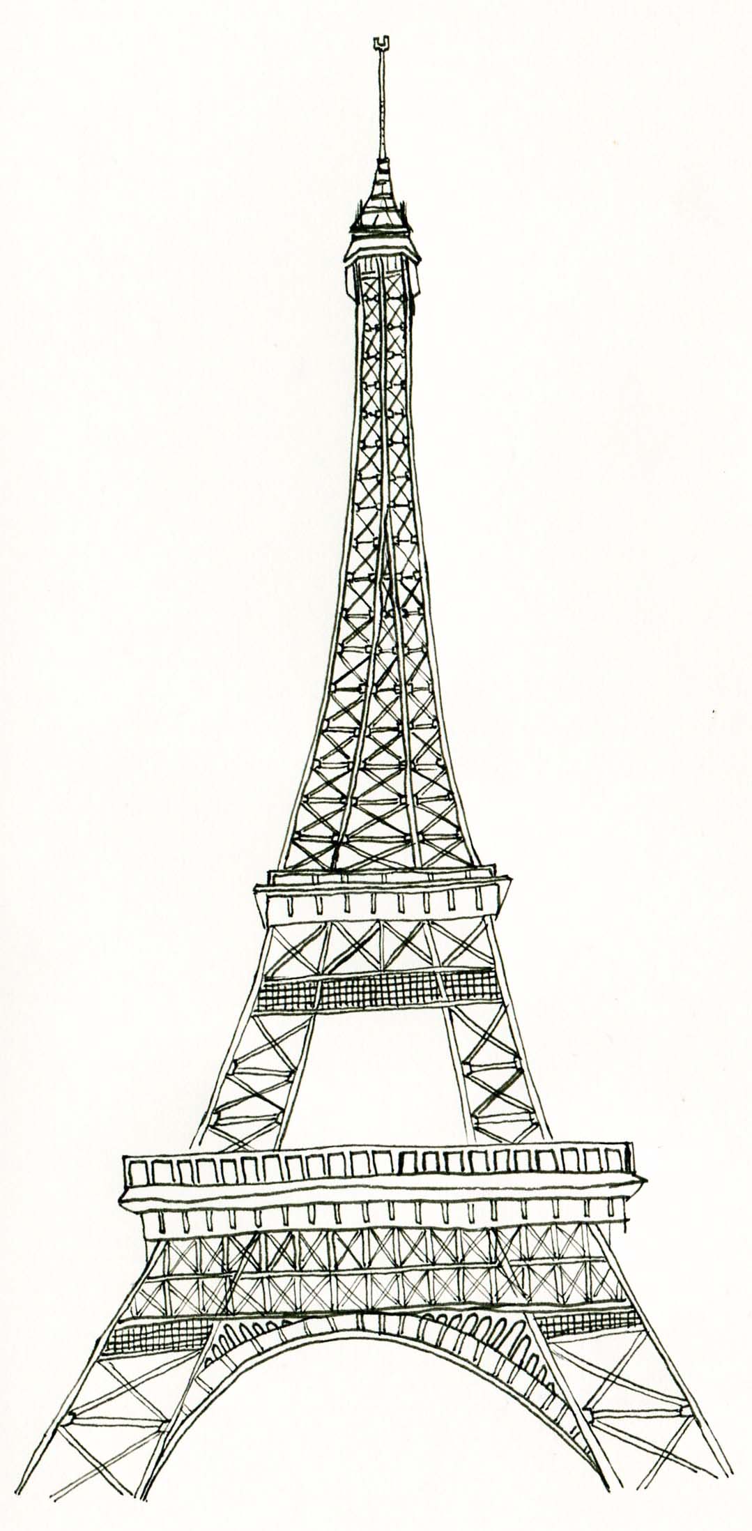 Free printable eiffel tower coloring pages for kids