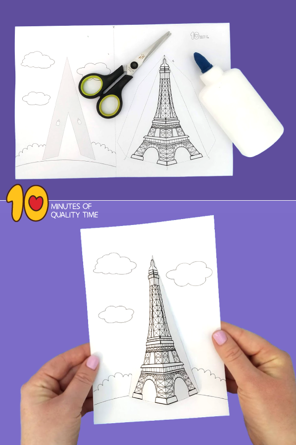 Eiffel tower d craft â minutes of quality time