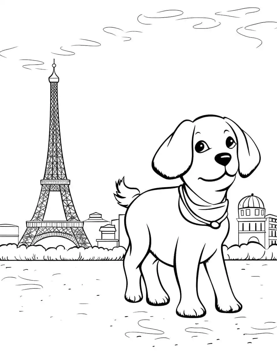 Dog coloring pages free printable sheets