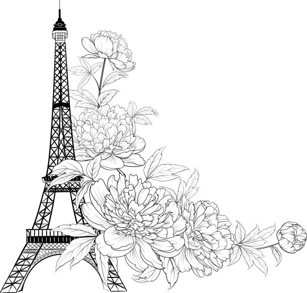 Paris spring stock illustrations royalty