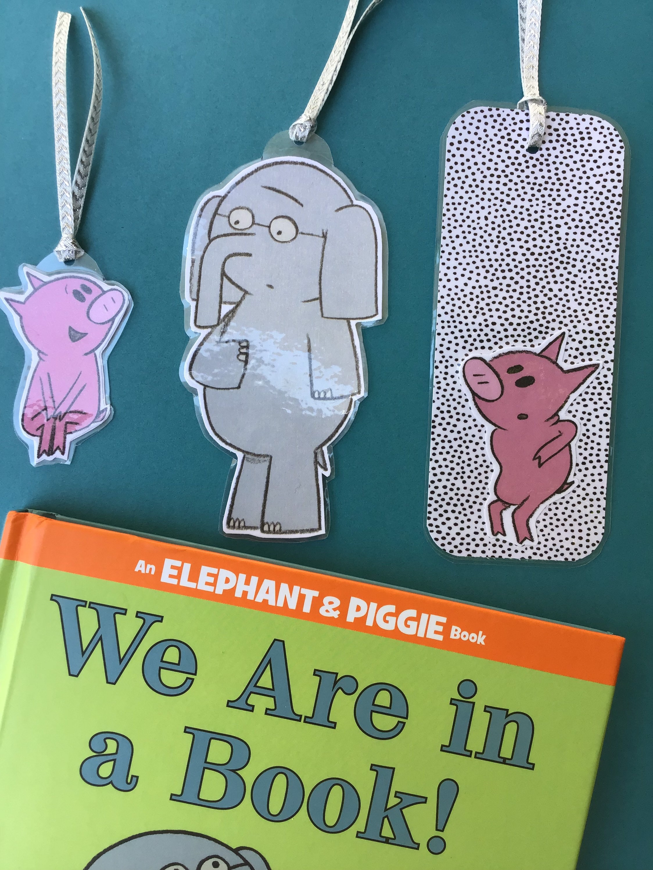Elephant piggie bookmarks elephant and piggie mo willems books read teacher gift