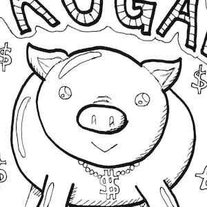 Piggy coloring book