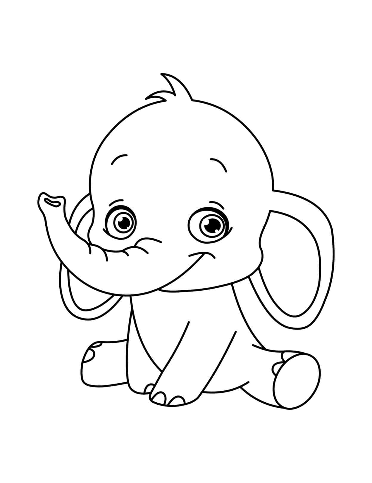 Majestic elephant coloring pages for adults and kids