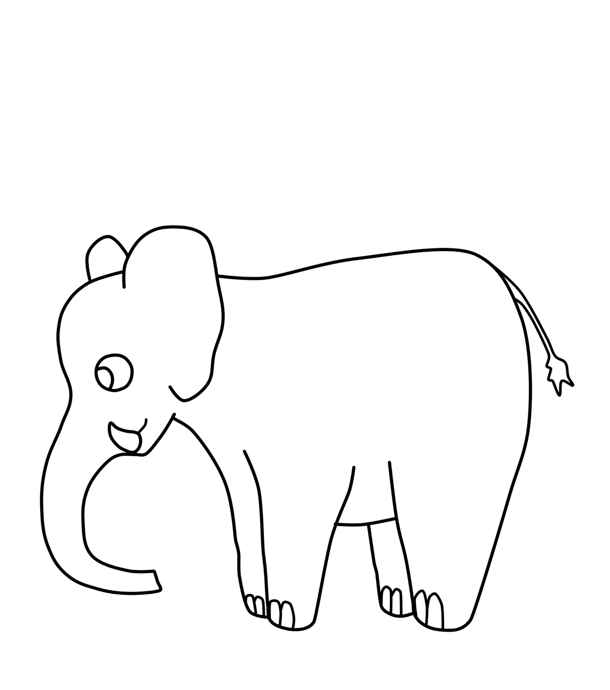 Free printable elephant coloring pages for kids