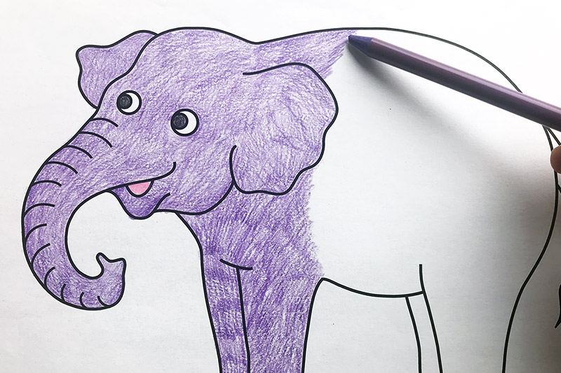 Elephant free printable templates coloring pages