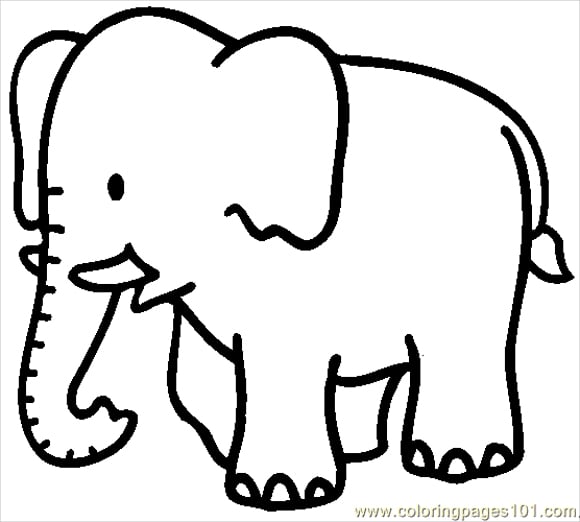 Elephant coloring pages