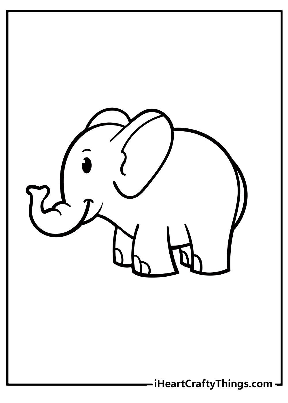 Elephant coloring pages free printables